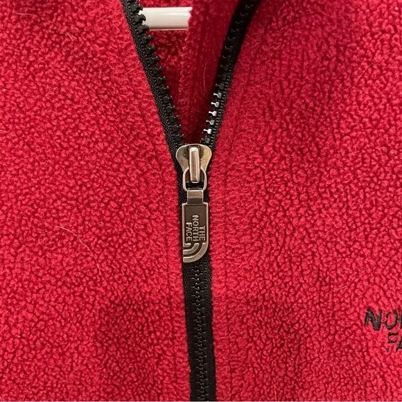 The North Face Red Fleece Zippered Vest - Picture 4 of 10